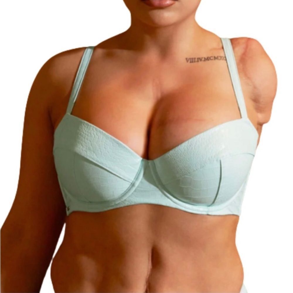 Savage X Fenty Queen of the Galaxy Low Balconette Bra blue light 36DDD